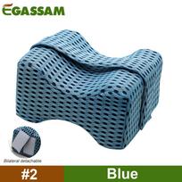Knee Pillow for Side Sleepers - Memory Foam Wedge Contour- Spacer Cushion for Spine Alignment, Back Pain, Pregnancy Support