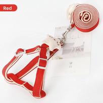 Dog Rope Dog Pet Leash Cat Chest Strap Dog Chain Walking Dog Leash Pet Supplies Small 1.0cm * 120cm raudona