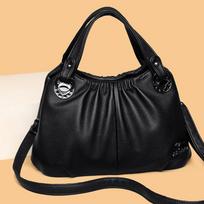 Naujo stiliaus rankinė per petį vidutinio amžiaus moterims, madinga, didelės talpos, rankinė, peties rankinė, crossbody rankinė 33*16*22cm juoda