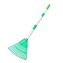 Yousheng Leaf Rake Detachable Handle Length Lightweight Lawn Rake Adults Kids Extendable Garden Rake Outdoor Leaf Collector žalia