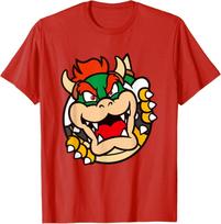 Super Mario Bros Bowser Big Koopa Breakout Portrait T-Shirt 4XL
