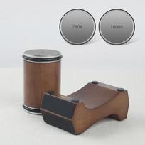 Professional Rolling Knife Sharpener 4Angle 12/15/18/20° Wooden base Diamond Polishing stone Kitchen Knives Tool Ship with 24h