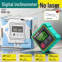 High-Precision 360° Rechargeable Digital Laser Inclinometer with Green Light Display