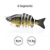Nuskęstantys Vobleriai Žvejybos Masalai 10cm 17.5g 6 Daugiadalės Plaukimo Masalai Kietas Dirbtinis Masalas Lydekai/Ešeriui Žvejoti Crankbait Kokybiškas