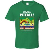 Pitfall, T-Shirt Mens Womens Tees Top, Classic, Game, Video, Atari, Activision, Retro, 1980's 4XL