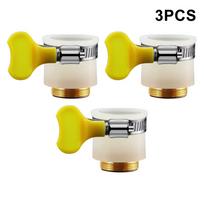 22mm Universal Hose Adapter Metal Faucet Connector Kitchen Hose Adapter Silicone Multi-purpose Connector Pipe Fittings Tools 2pcs beige