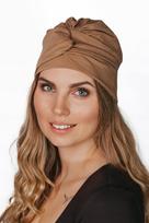 Turban Damski Na Głowę Sara Nude Bawełniana Czapka Także Po Chemioterapii