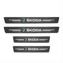 SEHX4 4 vnt. Automobilio slenksčio apsauga Durų palangės dangtelio lipdukas Skoda Superb Octavia MK2 MK3 2 3 A5 A7 Fabia VRS Karoq Kodiaq Rapid Yeti