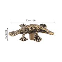 Duckbill Animal Drawer Pull Brushed Gold Single Hole Decorative Vintage Kitchen Cabinet Handle Wardrobe Hardware