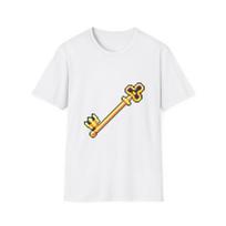 Pixel Art Key Unisex Softstyle T-Shirt, Gaming Tee, Multiple Colors S įvairiaspalvis