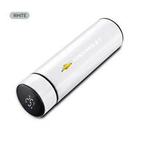 dbjs5 Smart Insulation Cup Car Thermos Mug Water Bottle Auto Accessories for Chevrolet Spark Silverado Trailblazer Cruze Captiva