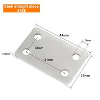 NEW 10Pcs Straight Four Hole Fixed Angle Bracket Stainless Steel Right Angle Bracket Furniture Fasteners Wood Shelves Cbinets