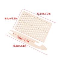 2Pcs/Set Weaving Loom Kit Belt Weaving Loom Weaving Shuttle Tools Wooden Arts Crafts For Backpack Strap Camera Strap Knitting
