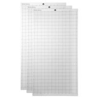 Pakeičiamas pjaustymo kilimėlis Skaidrus lipnus Cricut kilimėlis Kilimėlis su matavimo tinkleliu 12x24 coliai 3PCS skaidri