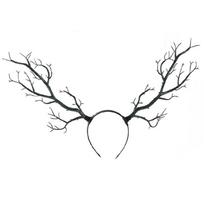 Gothic Hairband Roleplay Hair Ornament Flexible Realistic Branch Hairhoop For Dark Series Party Masquerades Styling 1 juoda