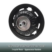18-Inch/16-Inch Integrated Electric Tricycle Wheel Hub Motor, 48V/60V, 800W/1000W