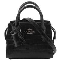 Rankinė Andrea 15 Logotipas Daugiafunkcinė kišenė Krokodilo raižyta oda Peties Crossbody Mini krepšys Moteriškos rankinės Sidabrinė Juoda CR209-SVBK Basic Set (Bag+Dust Bag) black