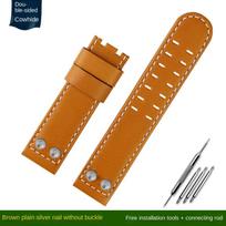 For Hamilton Khaki Field H78646733 H78626583 metal Rivet watchband 22 24mm leisure business Genuine leather watch strap bracelet 22mm