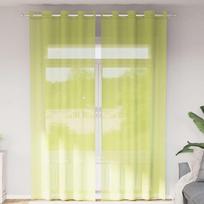 Voile užuolaidos su įvorėmis 2vnt obuolio žalios 140x260cm