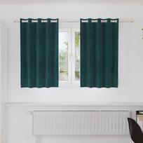 Užtemdymo užuolaidos 2 pcs Tamsiai žalia 140 x 140 cm Aksomas