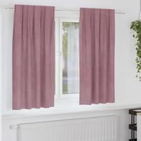 Užtemdymo užuolaidos 2 pcs Tamsiai rožinė 140 x 175 cm Aksomas