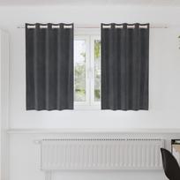 Užtemdymo užuolaidos 2 pcs Šviesiai pilka 140 x 140 cm Aksomas