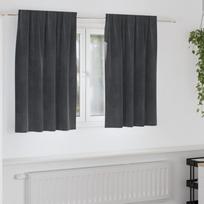 Užtemdymo užuolaidos 2 pcs Šviesiai pilka 140 x 140 cm Aksomas
