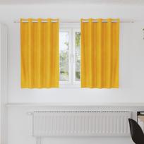 Užtemdymo užuolaidos 2 pcs Garučių geltona 140 x 140 cm Aksomas