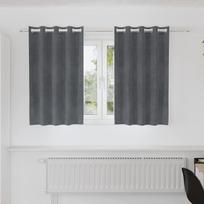 Užtemdymo užuolaidos 2 pcs Šviesiai pilka 140 x 140 cm Aksomas