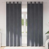 Užtemdymo užuolaidos 2 pcs Šviesiai pilka 140 x 245 cm Aksomas