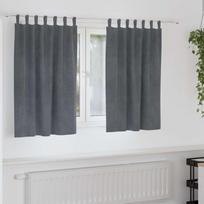 Užtemdymo užuolaidos 2 pcs Šviesiai pilka 140 x 140 cm Aksomas
