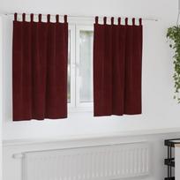 Užtemdymo užuolaidos 2 pcs Vyno raudona 140 x 140 cm Aksomas
