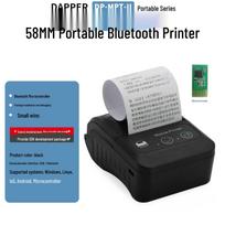 DAPU 58mm Portable Bluetooth Receipt Printer CN Charger, Black