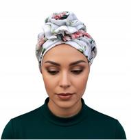 Klasyczny Turban Z Różą Mussa 050 Z Muślinu Bawełnianego Komfort I Styl