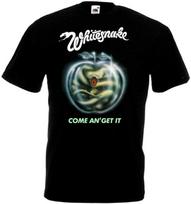 26 Whitesnake Come An' Get It T-shirt Black Hard Rock Band All Sizes S-5XL Unisex T-Shirt S