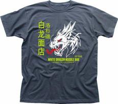 White Dragon Noodle Bar Blade Runner 2049 Tyrell Corp charcoal t-shirt 9215 S įvairiaspalvis