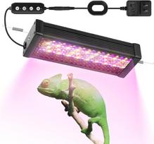 12W Reptile UVB LED Light Full Spectrum,18W UVA/UVB LED Reptile Light for Bearded Dragons,Chameleons, Turtles,Lizards,Geckos,Snakes 24W juoda