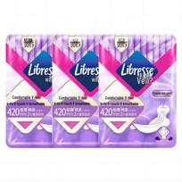 Libresse Comfort V-Feel Night Sanitary Pads blue