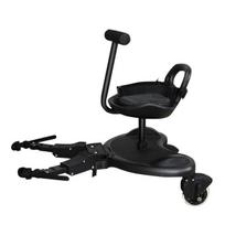 Auxiliary Stroller Rear-Mounted Buggy Board for Second Child or Twins black