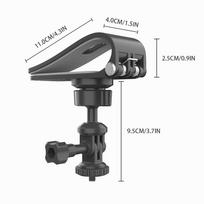 Car Sun Visor Action Camera Mount Bracket 1/4 Inch Adjustment Car Sun Visor Camera Mount for Osmo Pocket 3 Action 4 Insta360 X3
