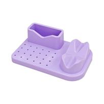 with Multiple Compartments Multi-Hole Nail Drill Bit Organizer  Tool Organization