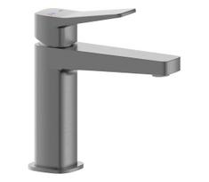 KFA Armatura 4522-815-61 - Praustuvo maišytuvas su nutekėjimo komplektu MALAGA 15,9 cm metalinė pilka