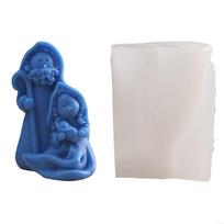 Reusable Silicone Mold Holy Family Nativity Statue DIY Epoxy Resin Mould X3UC