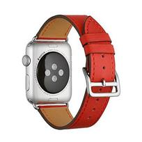 Leather strap for Apple watch band 44mm 40mm 45mm 41mm 38mm 42mm Genuine Leather Single tour bracelet iWatch series 5 4 3 6 se 7 For 38mm or 40mm
