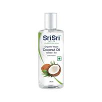 Sri Sri Tattva Ekologiškas pirmojo spaudimo kokosų aliejus, 200 ml - Šalto spaudimo, natūralus, grynas kokosų aliejus sveikai plaukų ir odos priežiūrai - Tinka maistui white
