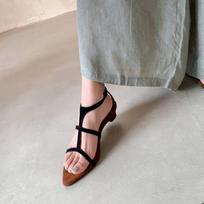 Krazing Pot Sheepskin Horsehair Mules Summer Size 40 Leopard Prints Ankle Straps Thick Heels Women Peep Toe Sandals 35 juoda