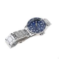 Automatinis mechaninis laikrodis vyrams Analoginis riešo laikrodis Kvarcinis mechanizmas jubiliejui mėlyna