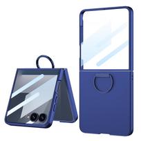Suitable for Samsung Z Flip7 Mobile Phone Case D buckle Ring Bracket Case Film Ultra Thin Protective Cover SM-Flip7