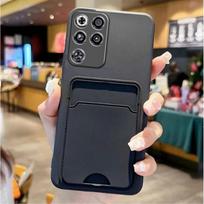 For ZTE Nubia Redmagic 11 Pro+ Card Slot Wallet Holder Cover for Red Magic 11pro Plus 10 Air 10s 9s 8 7 Matte Soft Silicone Case ZTE nubia RedMagic 11 Pro