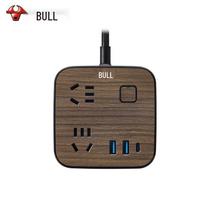 BULL R322U Wood Grain Power Strip with USB-C PD Fast Charge CN plug (adapter included)